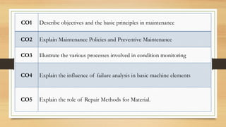 maintenance engineering | PDF