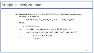 Example: Numeric Attribute
32
 