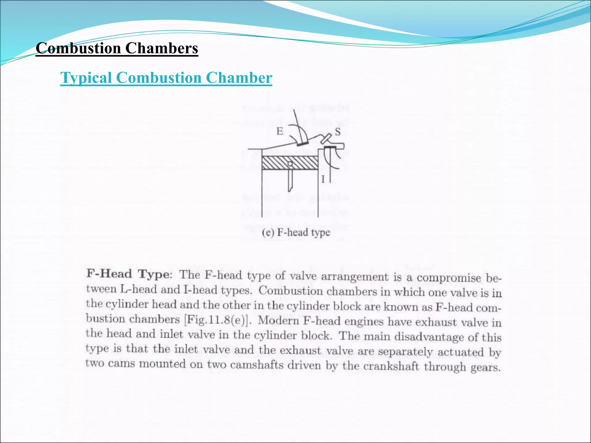 Combustion Chambers
Typical Combustion Chamber
 
