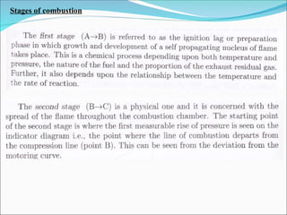 Stages of combustion
 