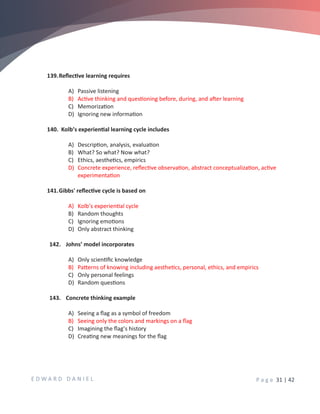Unit-I: Reflective Writing and Critical Thinking BS Nursing 5th ...