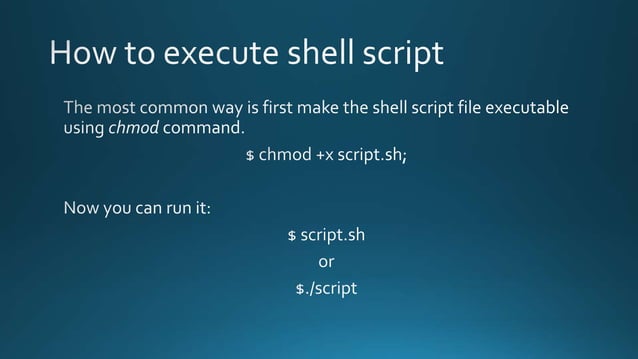 Shell Programming Concept | PPT