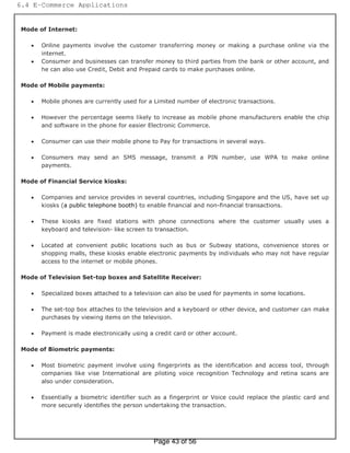 Consumer Oriented E-Commerce Q&A