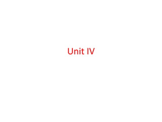 Unit IV
 