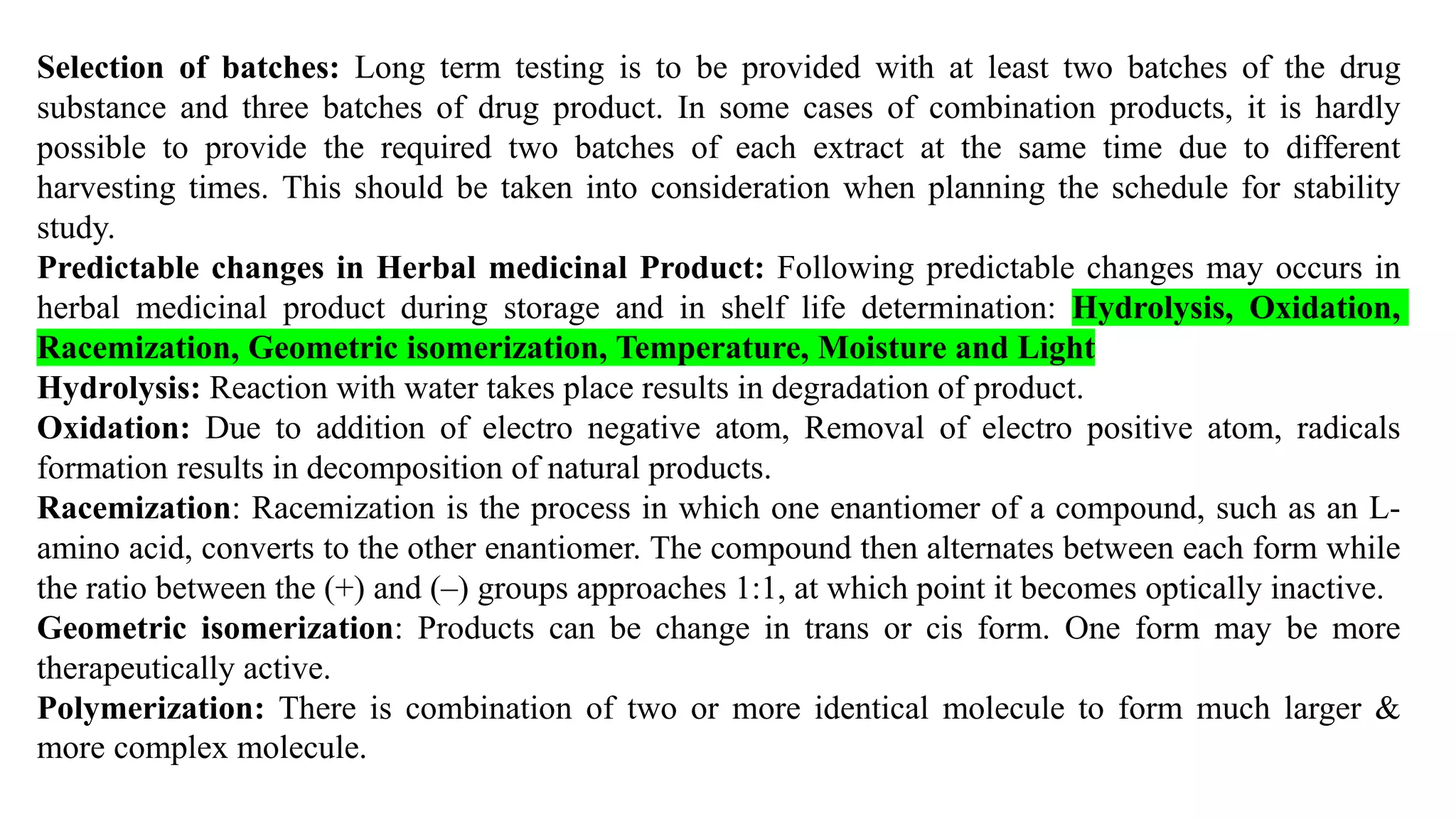 Herbal drug technology Unit IV PCI syllabus semester VI PPT