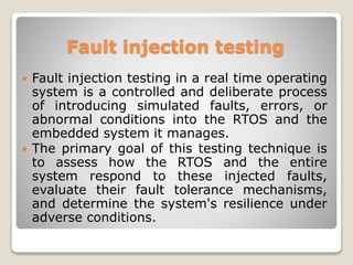 Fault-tolerant architectures in real-time operating systems | PPTX
