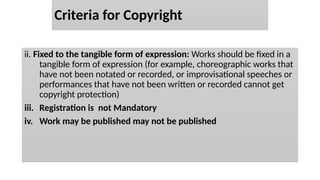 Copyrightable Items research methodology and intellectual property rights | PPTX