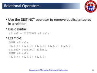 Syntax Operators Research Data Analysis Comprehensive Guide to Big Data Analytics Using Apache Pig and Hive | PPTX