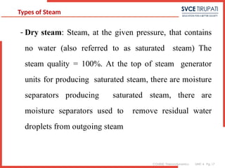 Steam Module Moisture Comprehensive Thermodynamics Unit 4: Properties and Steam Analysis | PPTX