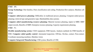 NALLA MALLA REDDY ENGINEERING COLLEGE
CADCAM
 