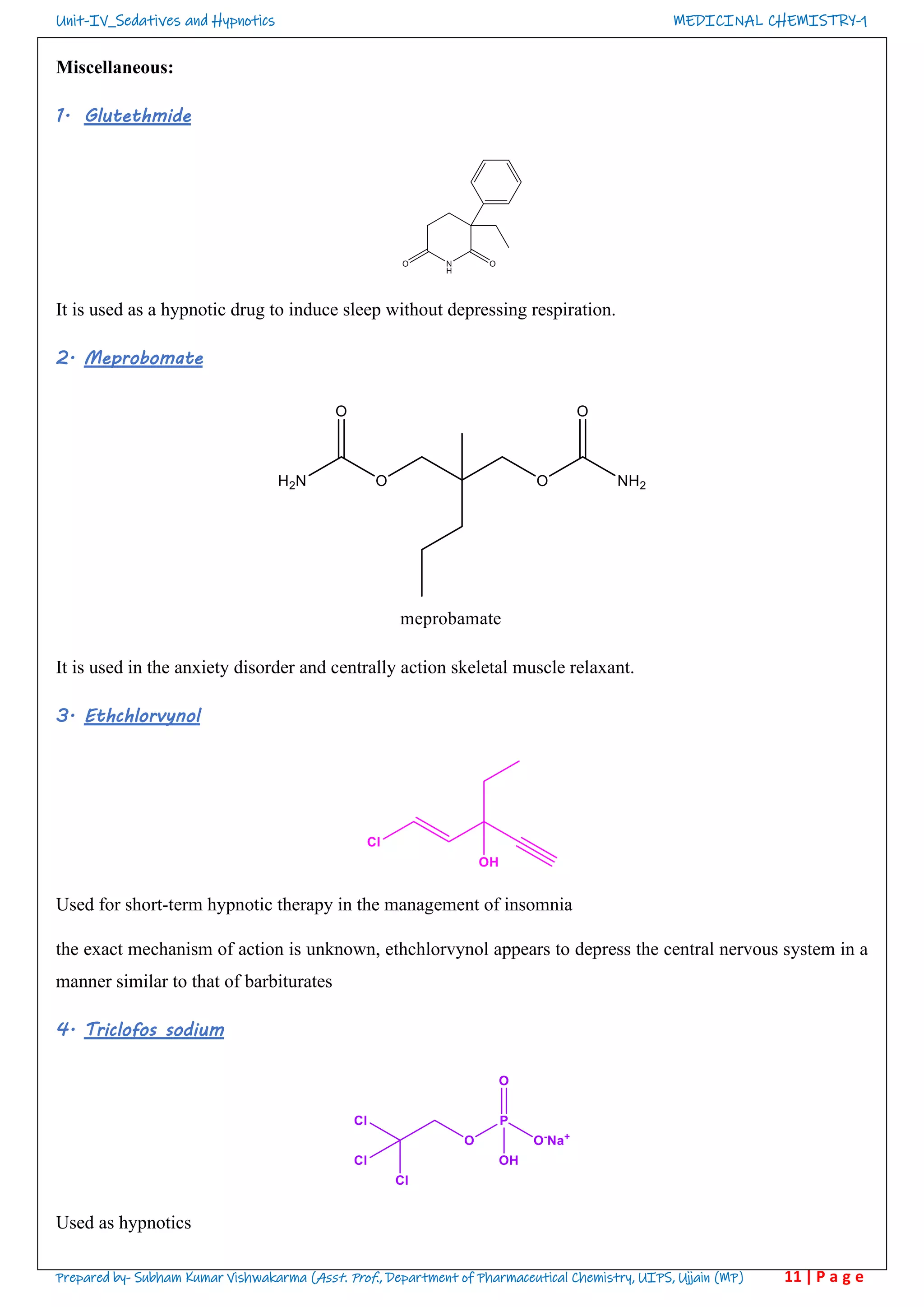 sedative and hypnotics | PDF