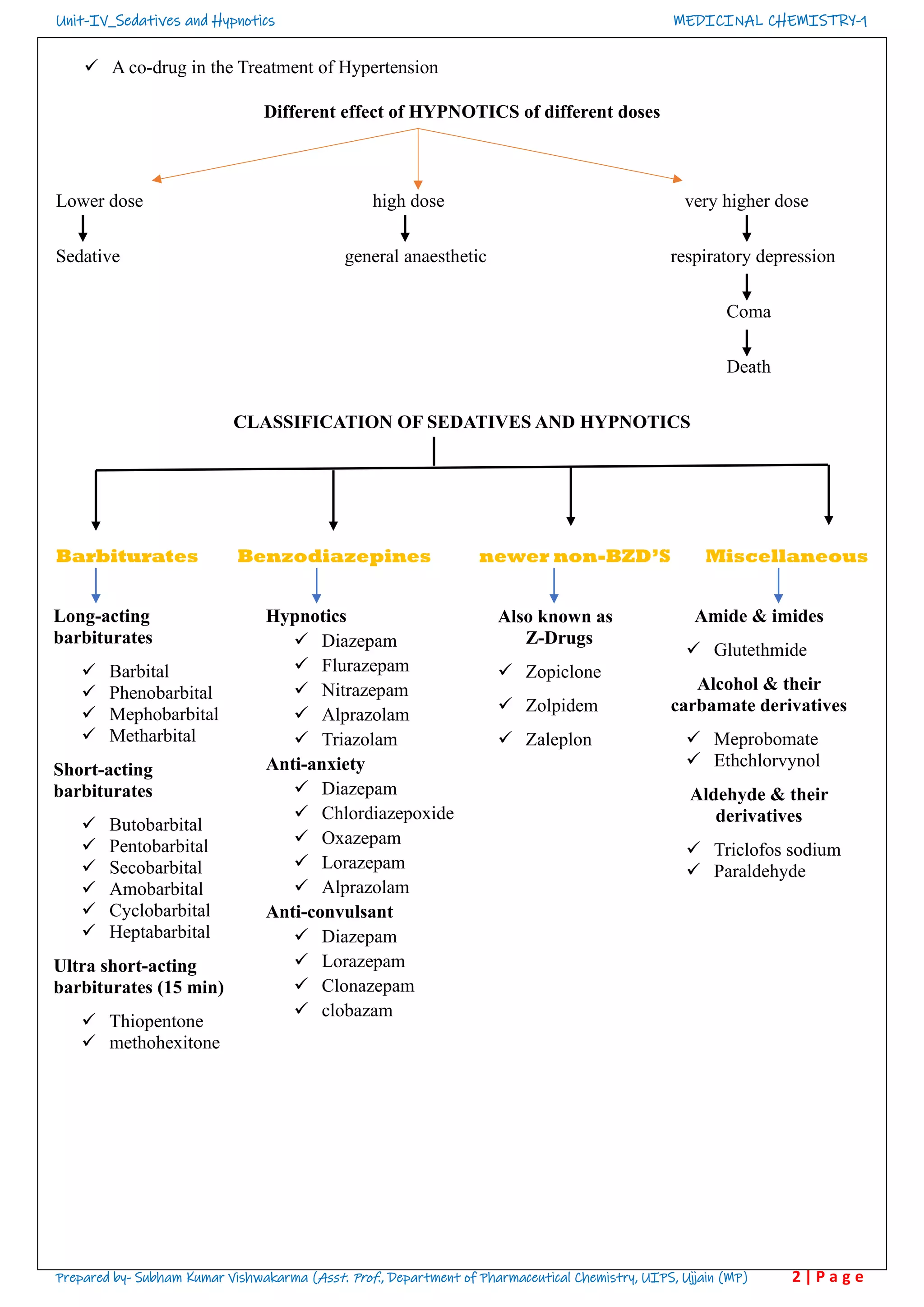 sedative and hypnotics | PDF