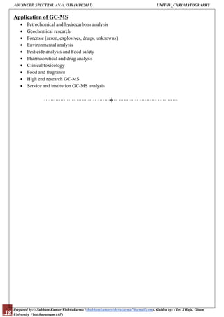 gas chromatography-mass spectrometry (GC-MS) hyphenated technique | PDF