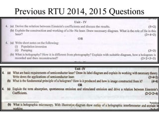 Previous RTU 2014, 2015 Questions
 