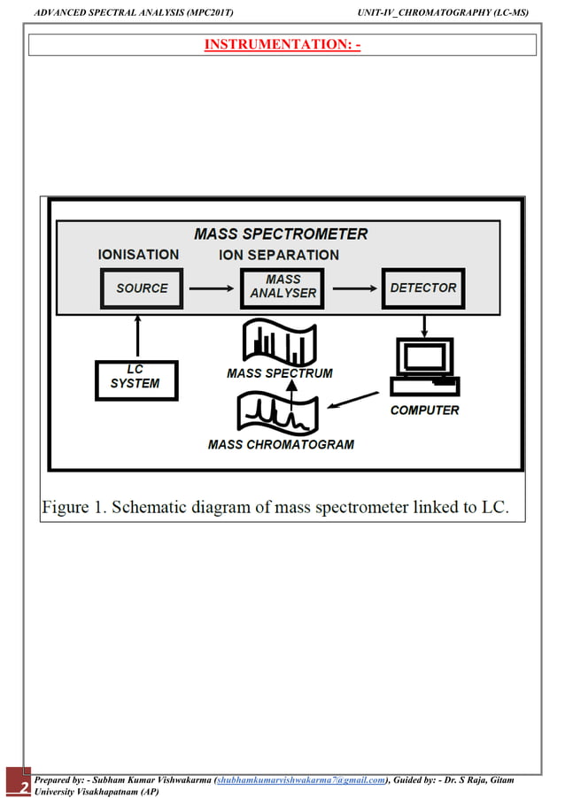 liquid chromatography-mass spectrometry (LC-MS) | PDF | Chemistry | Science