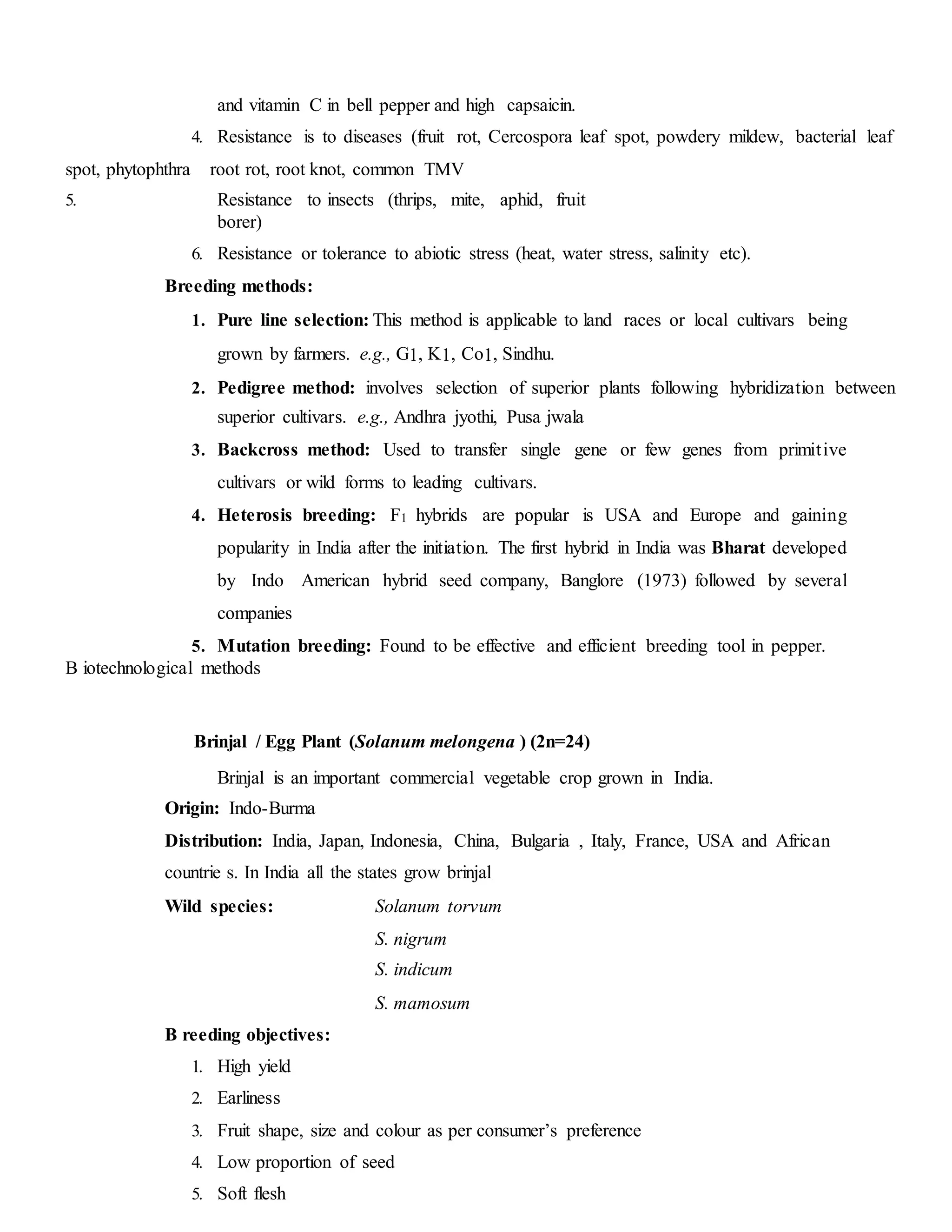origin of vegetables | PDF