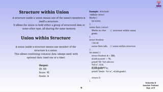 Comprehensive Guide to Structures, Unions, and Dynamic Memory ...