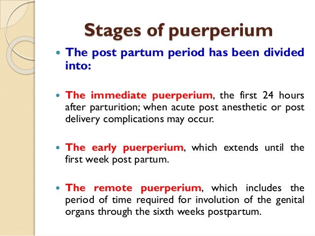 puerperium puerperium