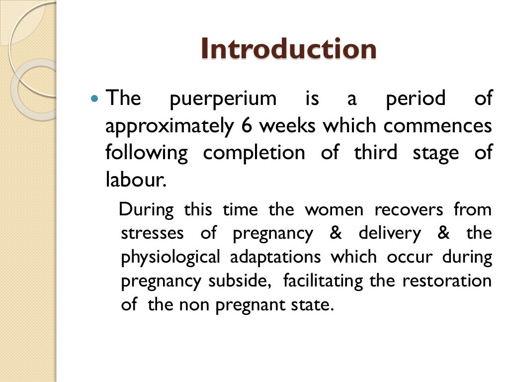 puerperium