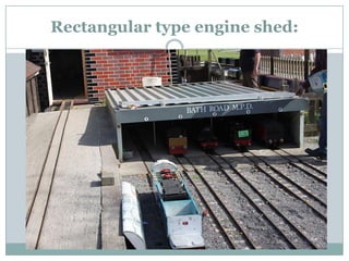 Rectangular type engine shed:  