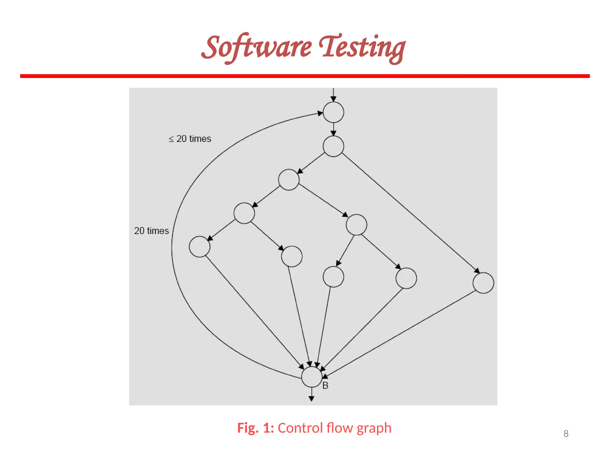 8
Software Testing
Fig. 1: Control flow graph
 