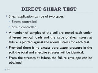 Shear Applications SOIL MECHANICS UNIT -IV SHEAR STRENGTH OF SOILS.pptx