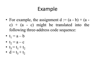 Unit iv(simple code generator) | PPT