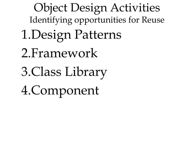 Object Oriented System Design | PPT