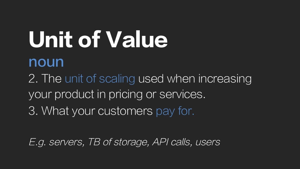 Unit of Value noun 2.