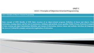 Introduction to OOP object oriented programming | PPTX