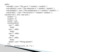 Introduction to OOP object oriented programming | PPTX