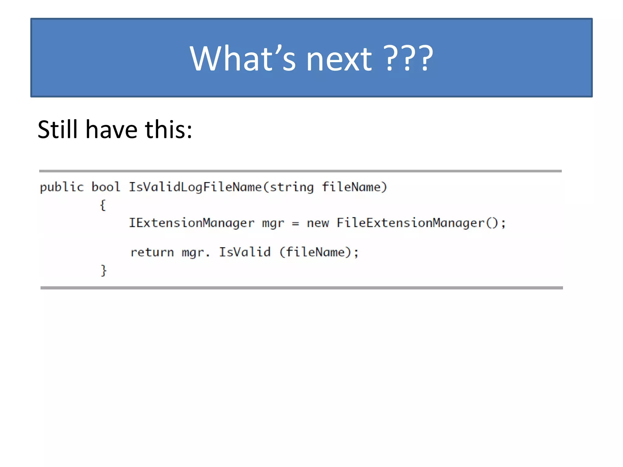 What’s next ???
Still have this:
 