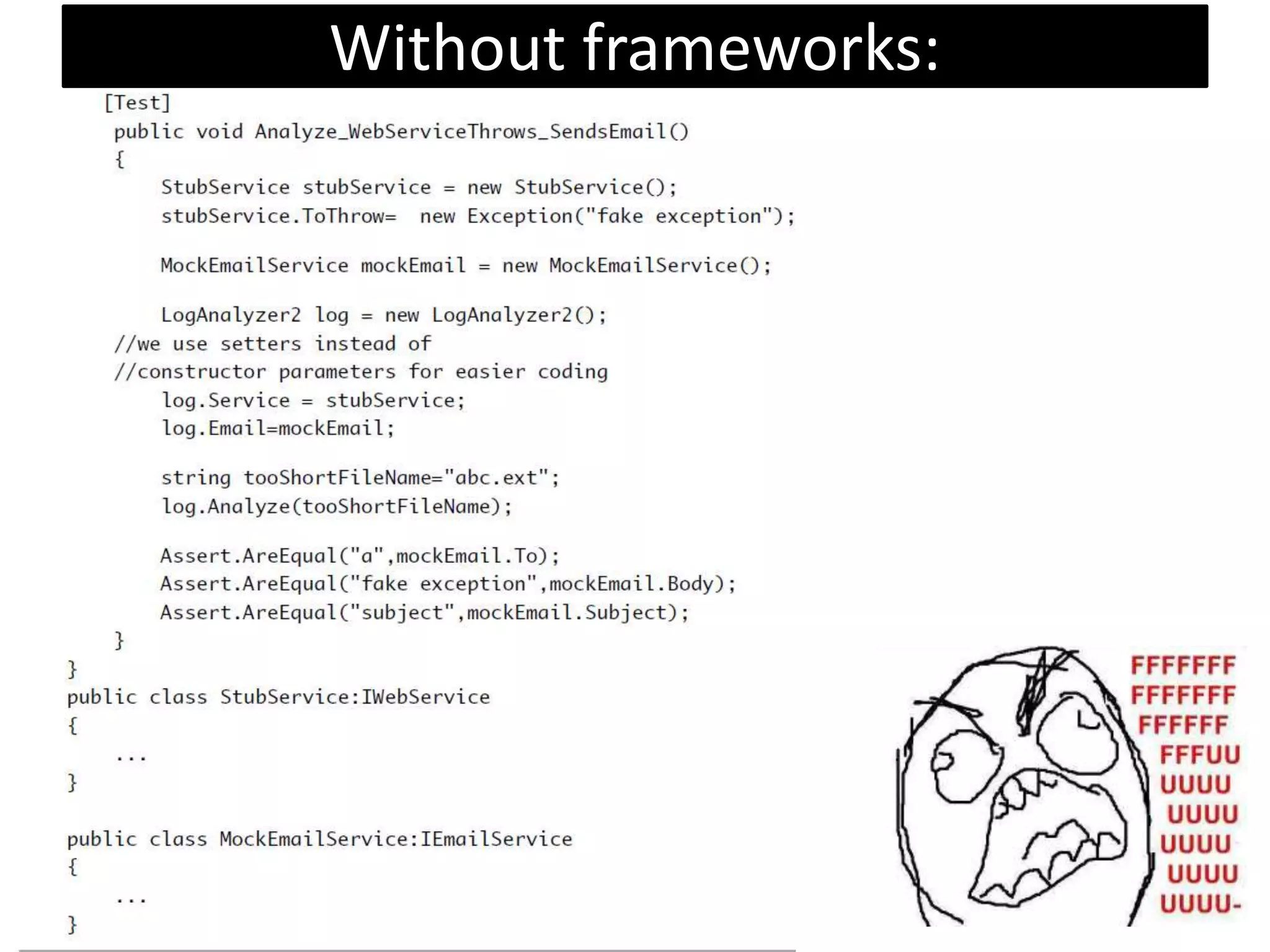Without frameworks:
 