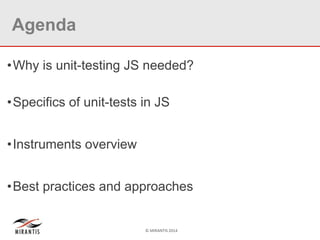 Unit testing js | PPT