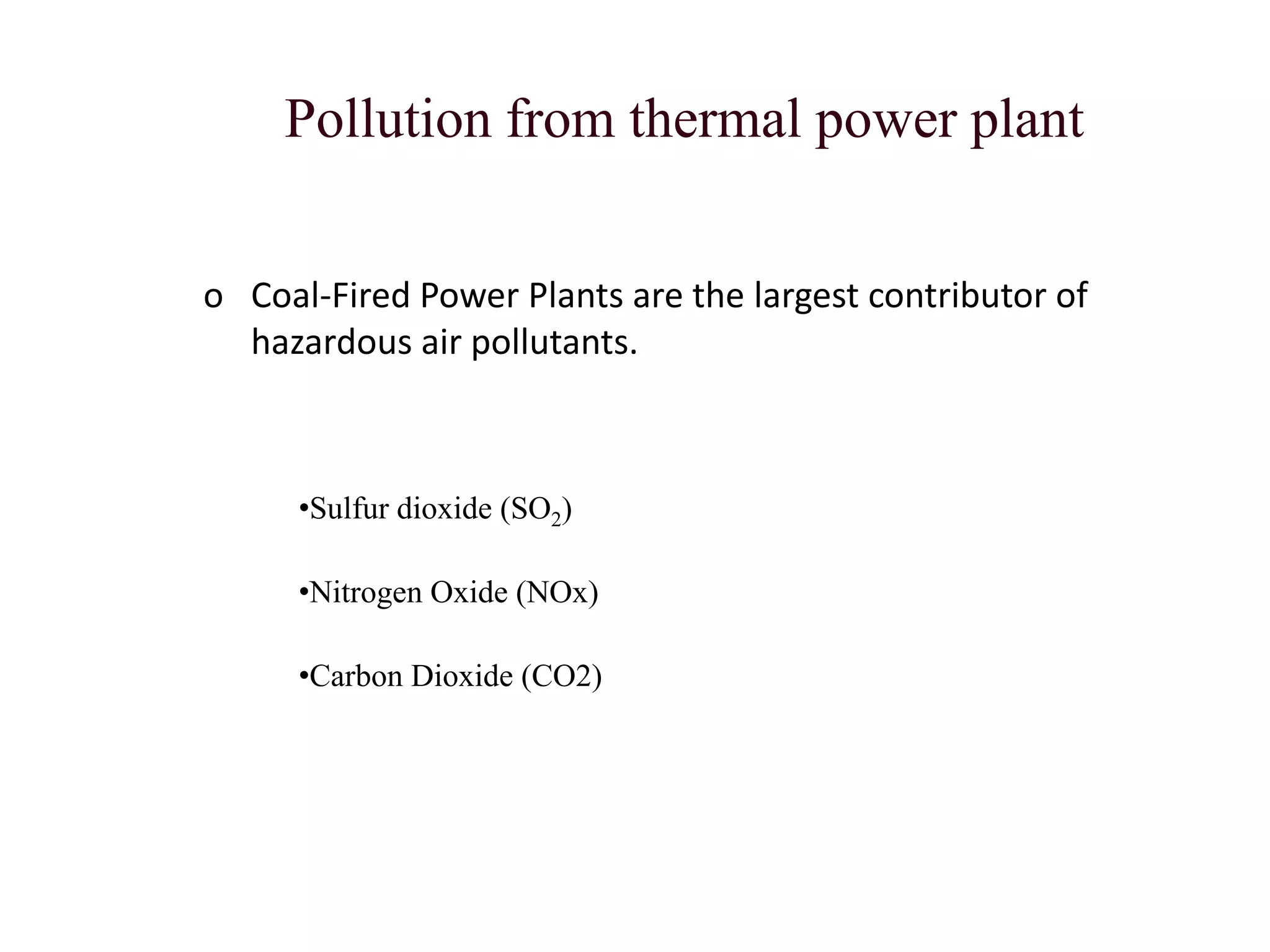 Thermal Power PlantPollution PPT