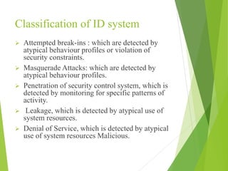 System Security- Firewalls and ID System | PPTX