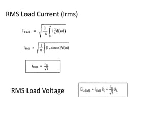 RMS Load Current (Irms)
RMS Load Voltage
 
