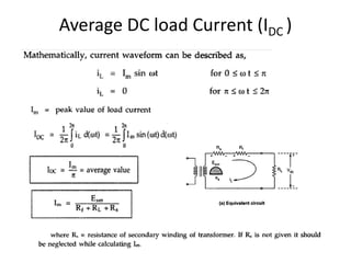 Average DC load Current (IDC )
 