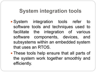 System integration in real-time operating systems | PPT
