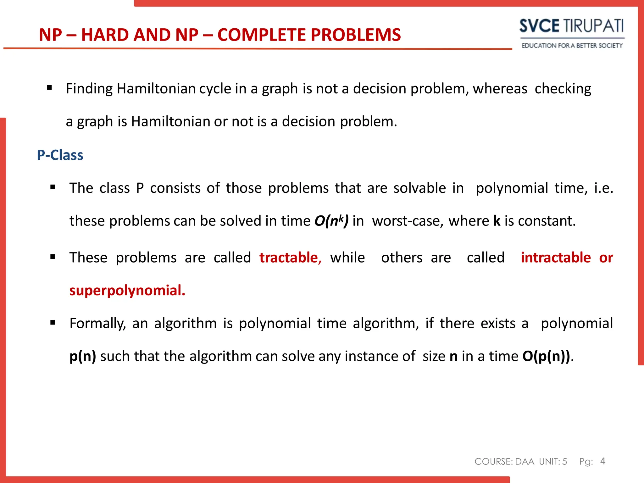 UNIT-V.pdf daa unit material 5 th unit ppt | PDF