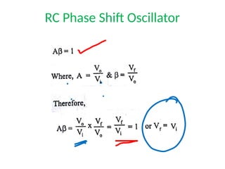 RC Phase Shift Oscillator
 