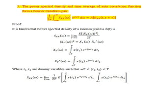 Spectral Characteristics and Power Spectral Density of Random Processes ...