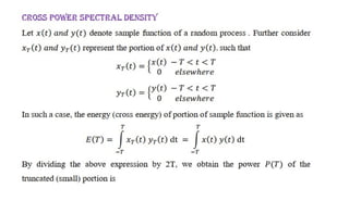 Spectral Characteristics and Power Spectral Density of Random Processes ...