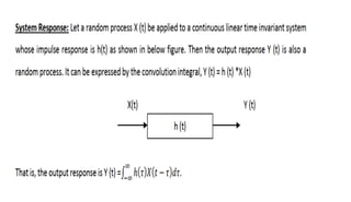 Spectral Characteristics and Power Spectral Density of Random Processes ...