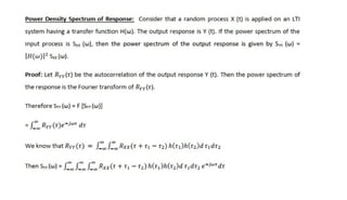 Spectral Characteristics and Power Spectral Density of Random Processes ...
