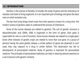 Introduction to genetics | PPTX