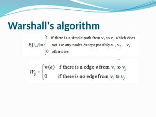Warshall's algorithm
 