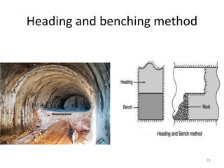 Heading and benching method
19
 