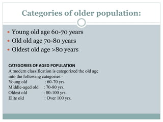 Unit vi concept, trends problems and issues of older person m.sc ii yrs ...