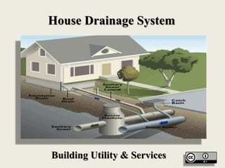 House Drainage System
Building Utility & Services
 